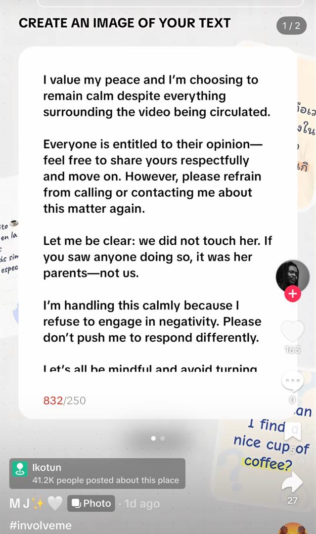 Update: Young lady who be@t up elderly woman inside Lagos commercial bus tenders public apology after being invited to the police station